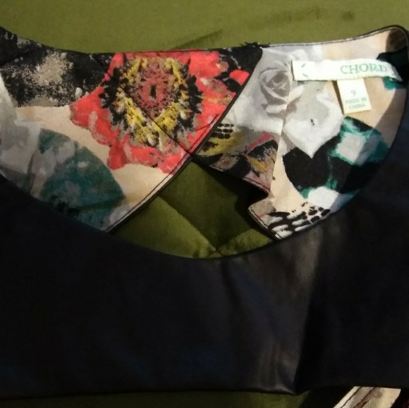 Edgy Lace & Floral NWT Black Dress - Picture 6 of 7